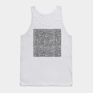 One Line - Black Tank Top